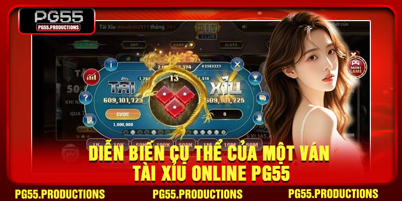 Diễn biến cụ thể của một ván Tài Xỉu Online PG55
